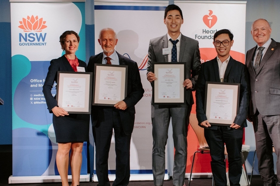 researchers are awarded for cardiovascular research